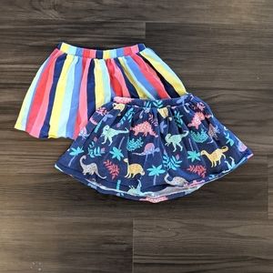 2T Carter's skirts with built-in shorts